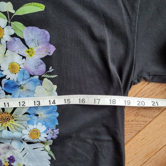 Brain Anatomy T Shirt Medical Mental Health Awareness Pressed Flower Art - Picture 8 of 9